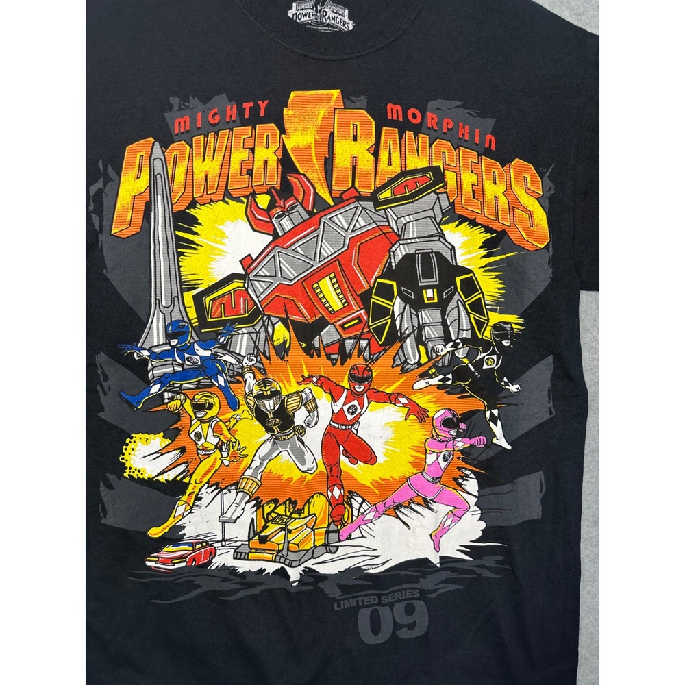 Mighty Morphin Power Rangers Limited Series 09 Black T Shirt Men's Medium